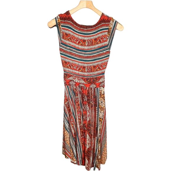 Maeve x Anthropologie | Tamera Boho Wrap Midi Dress Multicolor Size S | EUC - Picture 11 of 14